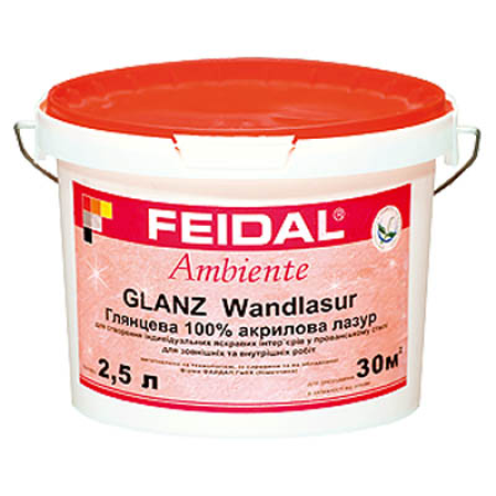 Feidal Ambiente Glanz Wandlasur глянцевая финишная лазурь 2,5л