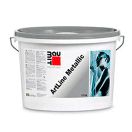 Baumit ArtLine Metallic дисперсионная краска с эффектом "металлик"