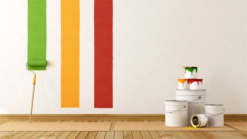 Разнообразная краска для стен поможет сделать разнообразные стили интерьера